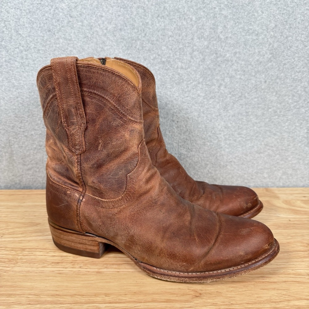 TECOVAS Dean Scotch Goat Men's 9 EE WIde Cowboy Leather Western Ranchwear Casual